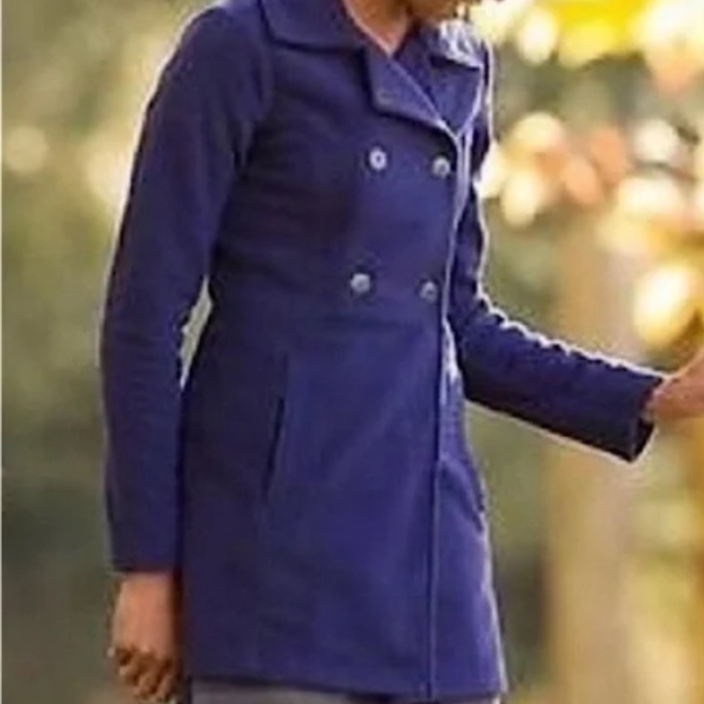 Athleta switchback size Small purple fleece peacoat